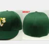 2023 Hombres Oakland Baseball Gorras ajustadas NY LA SOX AS carta gorras para hombres mujeres moda hip hop hueso sombrero verano sol casquette Snapback A0