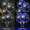 Other Event Party Supplies 5/10Pcs Luminous Bobo Balloon Transparent LED Light Up Balloons Helium Flashing Balloons for Party Birthday Wedding Decoration 230523