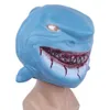 Party Masks Novelty Shark Mask Horror Fish Animal Swimming Shark Masquerade Ball Carnival Party Latex Mask 230523