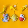 Interactive Cat Toys Cat Toy Hanging Simulation Cat Toy Cartoon Elastic Rope Interactive Toy Kitten Spela Teaser Stick Toys Cat Supplies G230520