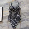 Mesh de biquíni de moda de banho com moda de banho de flor, veja através do maiô One Piece Swimsuit