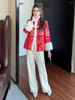Roupas étnicas Jaqueta de inverno de alta qualidade Top Chinês estilo hanfu retro jacquard elegante senhora casaco quente feminino s-xxl