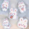 Chenille Bunny Brodery Cartoon Cute Rabbit Patch Badge Clothing Accessories Hat Decoration Diy Brodery Stickers Patches