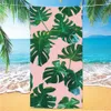 Тропические растения пляжное полотенце на открытое водяное спорт плавание бан