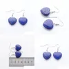 Dangle Chandelier Natural Lapis Lazi Beads Stone Earrings For Women Romantic Heart Shaped Pendant Hanging Earring Fashion Jewelry Dh8Pz