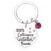 Porte-clés Longes Pêche Coeur Porte-clés Pendentif En Acier Inoxydable Diamant Porte-clés Collègues Amis Cadeau Porte-clés Drop Delivery Fa Dhpu8