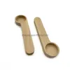 Cuillères À Café En Bois Avec Sac Clip Cuillère À Soupe Hêtre Massif En Bois Mesure Scoops Tea Bean Cuillère Clips Cadeau Drop Delivery Home Garden Dhkxh