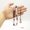 Armbänder Naturquarz mit Achaten Tasbih Wertvoller Gfit für Ramadan Tesbih 33 66 99 Muslimische Misbaha Herrenarmbänder islamische Rosenkranzperle