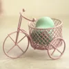 Embrulhe de presente para o recipiente de jóias de esponja de estoque de doces Lron triciclo de triciclo da caixa de açúcar ornamento de ornamento criativo decoração de decoração de casa