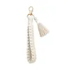 Boheemian Tassel Keychains hand geweven pols sleutelslange sleutel lanyards tas decoratieve hanger