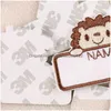 Sewing Notions Tools Name Self Adhesivees Cute Cartoon Animal Embroidered Appliques Accessory Diy Clothing Backpack Hat Drop Deliv Dh4Ka