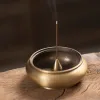 Portable Incense Burner Lamps Multi Purpose Water Drop Shape Brass Incense Holder Home Office Teahouse Zen Buddhist Supplies