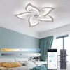Ventilatori da soffitto con luci Illuminazione interna telecomandata per soggiorno Camera da letto Decorazioni per la casa Lampada a ventola ad alta luminosità a LED