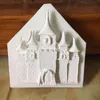 Narzędzia do ciasta 3D zamek silikonowy pleśń graniczna Forms Formy DIY Sugarcraft Dekorowanie cukierków czekoladowe formy gumpaste piecar