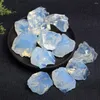 Figurines décoratives pierres d'opale naturelle Quartz brut cristal pierre minérale Reiki guérison décor à la maison spécimens à collectionner