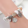 Fashion Charm Pendant Bracelet for Pandora Platinum Heart DIY Beaded Pendant Lady Bracelet life tree