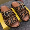 2023 Fashion Women Men Sandal Luxury Slippers Designer Lady Gentlemen Colorful Canvas Letter Anatomic Leather slides 1 style Model Slides 35-45 With Bubble Wrap Box