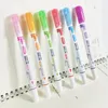 Colorful Curve Pen Double Point Mark Pen Types Different Curved Shapes Colors Pen Thin Lines Teenagers Kids Diary Painting Art Calendar Office Z0020