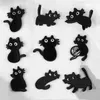 Broderie originale dessin animé Anime mignon chat noir Patch accessoires broderie Patch autocollants fer sur patchs pour vêtements enfants