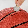 New Figurines Basketball Football Piggy Bank Vinyl Children's Cartoon Piggy Bank Coin Piggy Bank Fall Resistant Student Children Birthday Gift G230523