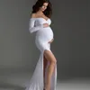 Бердиторские платья без плеча длинная беременность макси -плать