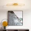 Wall Lamp Northern Modern Copper Mirror Light Art Decoration Acrylic Sconce LED Hallway Wash Platform Bathroom