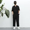 Men's Pants S-6XL!!Korean Version Of Hip Hop Men Jumpsuit Trousers Men's Short Sleeved Blouse Casual Wear Pants.