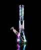 Colorful Glass Water Bongs Smoke Pipe Hookahs Shisha Heady Dab Rigs Beaker Bong Downstem Perc With 14mm Bowl