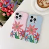 Neue süße Sonnenblumen-Cartoon-Mode-Handyhüllen für iPhone 14promax 14plus 14pro 13promax 13pro 13 12promax 12pro 12 Luxus-PU-Leder-Schutzhülle 89762