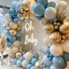 Outro evento de eventos suprimentos pastel oceano azul balão arco de guirlanda kit de chá de bebê decoração de casamento decoração de casamentos Balões 230523