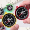 Party Favor Cam Plastic Compass Hiking Navigation Premium Outdoor Sports Pointer Pointing Guider Keychain Drop Delivery Home Garden Dhpli