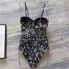 Flower Patterned Swimwear Womens Sling Bikini Mesh See Through Bathing Suit One Piece Swimsuit