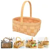 Dinnerware Sets Bread Basket Woven Storage Baskets Wicker Wedding Flower Girl Carrier Hamper