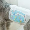 犬のアパレル6/8/10/12pcsコットンペットおむつ使い捨て男性ラップ犬用の吸収衛生パンツドッグ