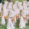 Inne imprezy imprezowe 105 m biały kryształ Sheer Tiul Tiul Wedding Organza Roll Snownyarn za dekoracje Tło Dekoracja urodzinowa 230522