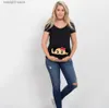 T-shirt na topach macierzyńskich Kobiety ciążowe to dziewczynka nadruku dla dzieci w ciąży koszule macierzyńskie śmieszne kobiety w ciąży letnie koszulki w ciąży T230523