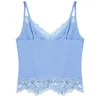 Damen Tanks Frauen Sommer Y2K Crop Korsett Top Spitzenbesatz gerippte Bralette Tops Weste Braun Korea Sexy V-Ausschnitt Cami Vintage 90er Jahre Ästhetik