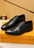 Nieuwe 2023 Men Dress Shoes Fashion Handmade Brogue Party Wedding Oxfords Heren Brandontwerper Lace Up Formele Flats Maat 38-46