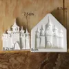 Kek Araçları 3D Kale Silikon Kalıp Sınır Fondan Kalıpları DIY Şeker Alanı Dekorasyon Şeker Çikolata Gumpaste Kalıpları Bakeware