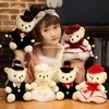 2 stks/paar 15 cm trouwjurk pluche beren paren pluche speelgoed teddybeer poppen bruiloft cadeau beer bruid bruidegom kerstcadeaus voor vrouwen meisje