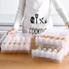 Bouteilles de stockage en plastique 30/60 cavité boîte à oeufs boîte cuisine réfrigérateur bac à légumes conteneur