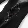 Designer Clothing Amires Dżinsy Dżinsowe spodnie amizy 845 Modka Zupełnie nowe czarną dziurę Legginsy Studing Silne dżinsy męskie spodnie w trudnej sytuacji