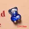 Perline fantasia cielo stellato modello stampa 40 pz/lotto animale cartone animato forma di orso flatback resina cabochon perline gioielli fai da te orecchino accessorio