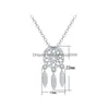 Party Favor Dreamcatcher Pendentif Collier Plume Gland Boucles D'oreilles Lady Mode Bijoux Saint Valentin Cadeau Drop Delivery Maison Jardin Dh1B2