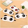 Party Favor Cartoon Panda Eye Mask Plush Sleep Outdoor Travel Portable Shading Masks Drop Delivery Home Garden Festive Supplies Event Dhylh