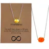 Ketens vrouwen parel ketting hanger noctilucent oranje bol glas transparant accessoire
