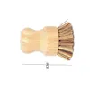 Cleaning Brushes Kitchen Brush Portable Round Handle Wooden For Pot Sisal Palm Dish Bowl Pan Chores Clean Tool Dhs Drop Delivery Hom Dhc5Q