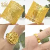 Chokers Aniid Italian G Letter 24k Plasted Gold Bangle z pierścieniem dla kobiet Hawajski Arabski Charm Banles Bransoletka Bankiet Prezenty biżuterii