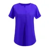 Women's Blouses N133 S-5XL Sweet Memory Spring Summer Women Blouse Girl Shirt Shirt Shirt Black Blue Grey Gray Pullover Solid Casual Desked