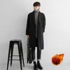 Men's Trench Coats Men Fashion Jackets Loose Fit Business Mens Long Winter Coat Outwears 4XL High Quality Y29